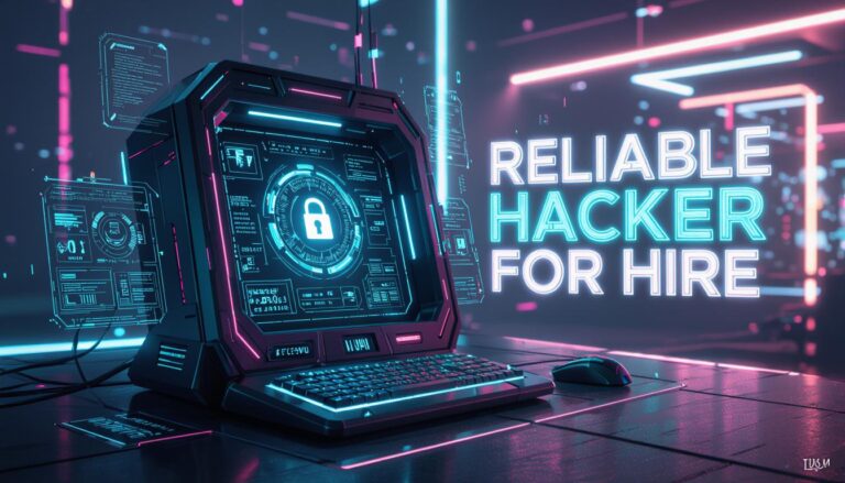 Person carefully reviewing a hacker-for-hire service website on a laptop before making a payment decision in 2026